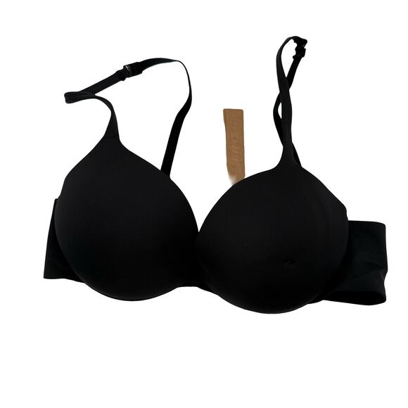 Skims Ultimate Push-Up Plunge Black Onyx Bra New With Tags Size 32C - Picture 1 of 4